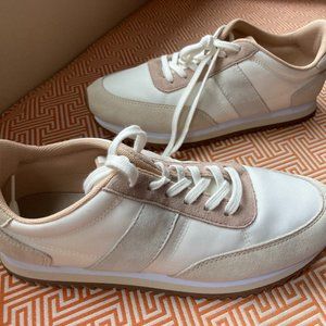 J Crew Lightweight sneakers women's 8, Colorblock clay/ivory
